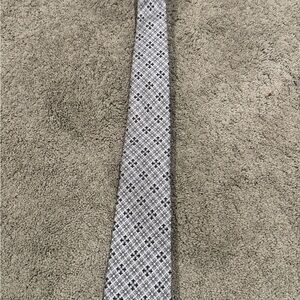 Express Gray and Black Geometric Men's Tie
